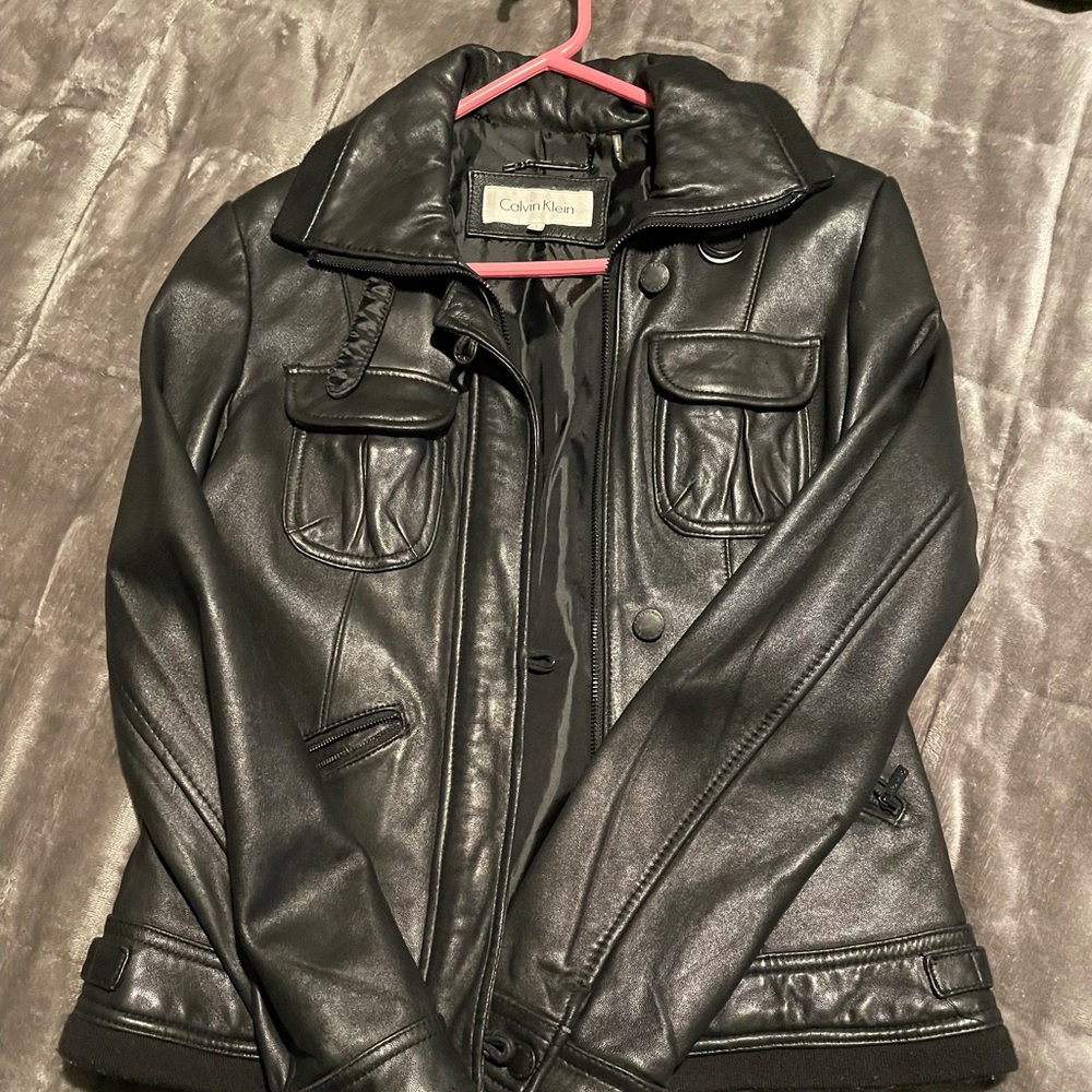 Calvin Klein leather jacket